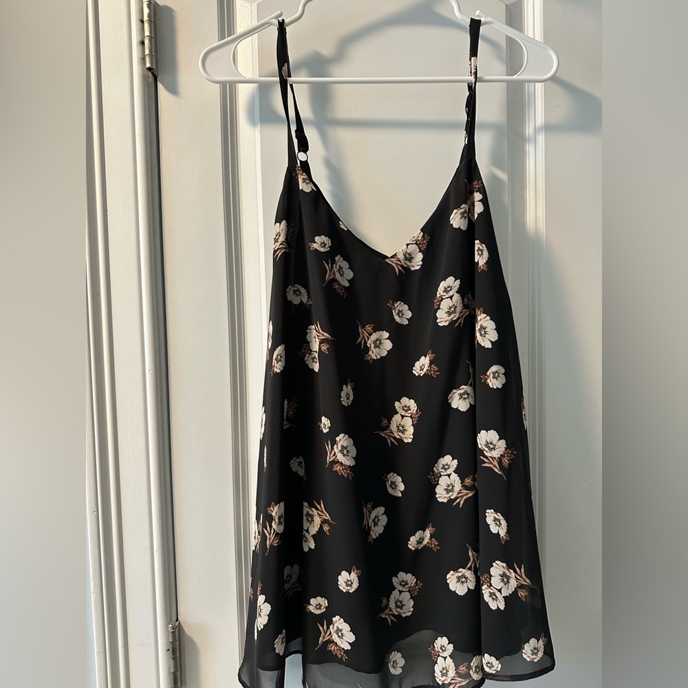 Torrid Sophie swing Black Floral Camisole